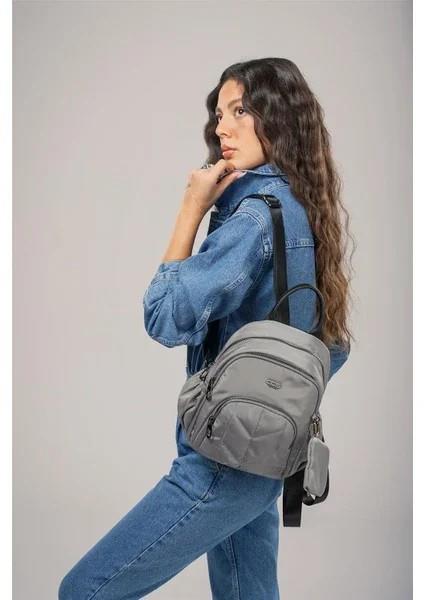 ÇÇS Kadın 17746 Sırt Çantası Gri