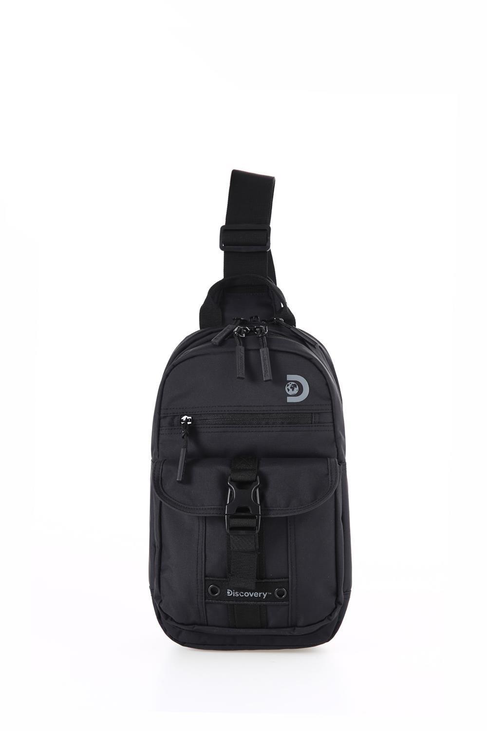 DISCOVERY D00116 Tek Askılı Çapraz Çanta SİYAH