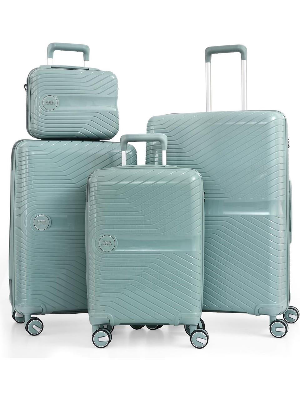 ÇÇS 5239 POLİPROPİLEN 4 LÜ VALİZ SET-MAVİ