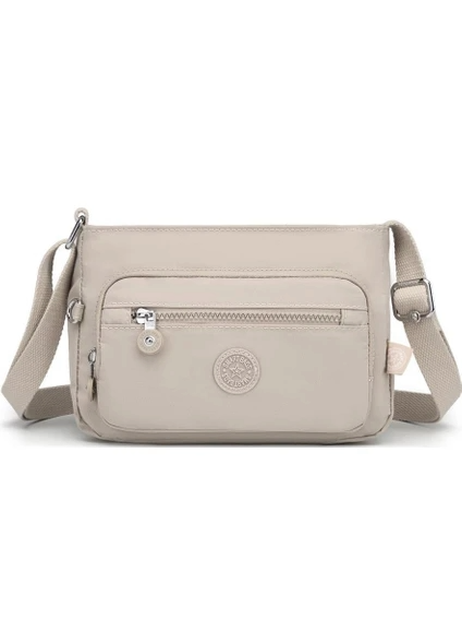 Smart Bags Krinkıl Kumaş Kadın Postacı Çantası 3270 Bej