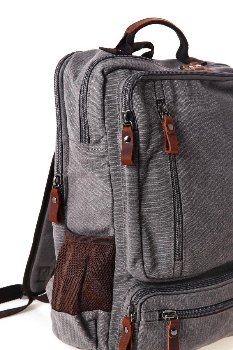 ÇÇS 51572 KANVAS Sırt Çantası GRİ — görsel 3