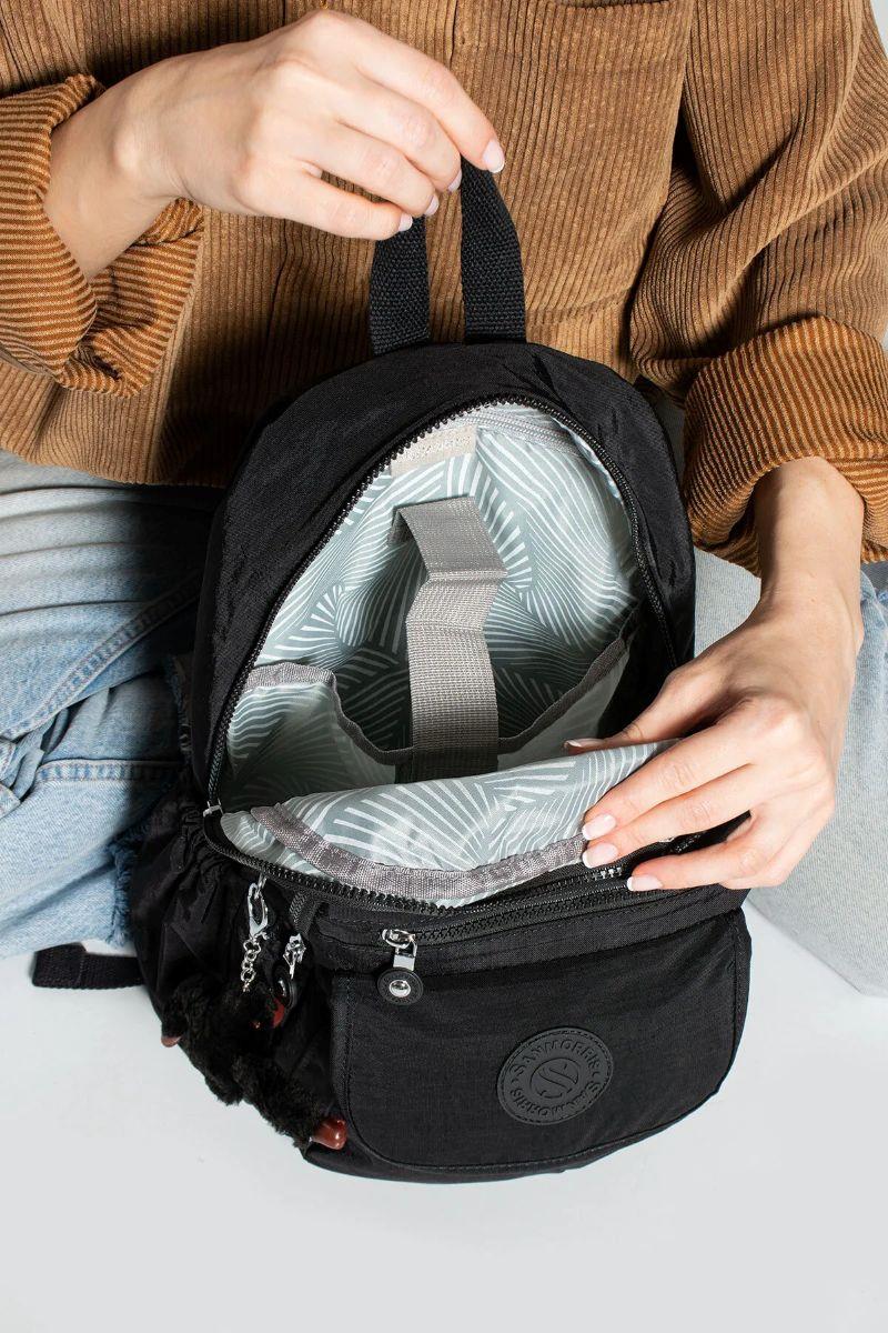Sanmorris Unisex Suya Dayanıklı Paraşüt Kumaş Çok Gözlü Ön Cepli Ayarlanabilir Askılı  SİYAH — görsel 4
