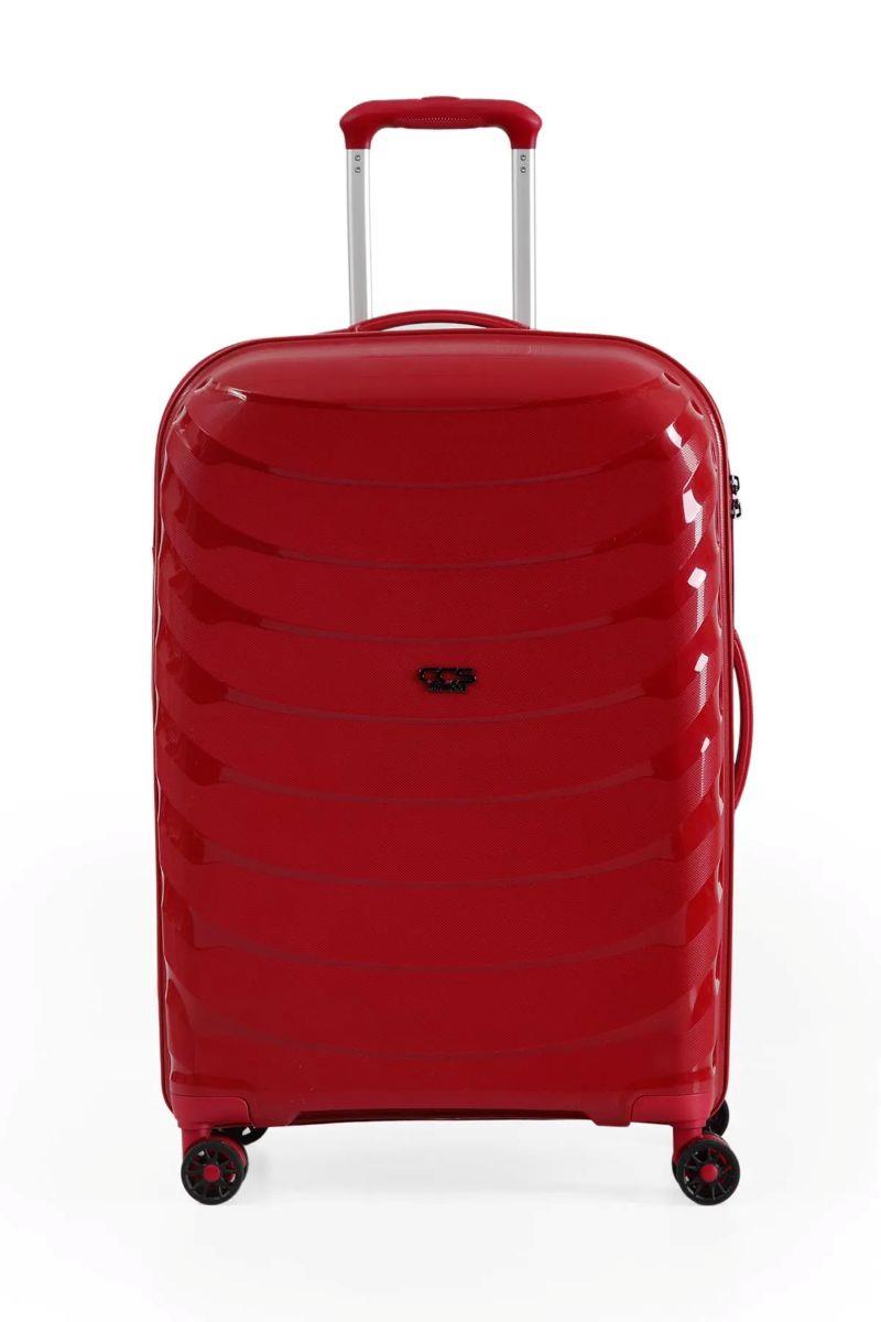ÇÇS 5263 Polipropilen 3 Lü Valiz Seti-BORDO — görsel 2