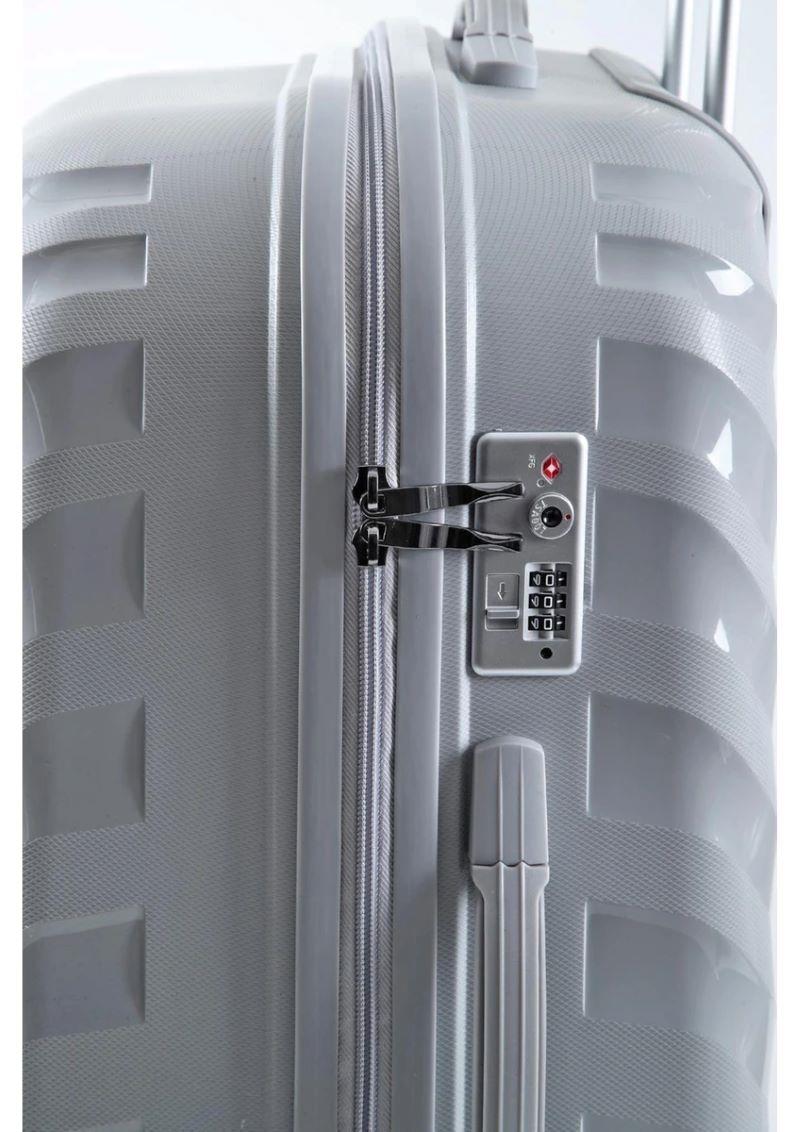 ÇÇS 5263 Polipropilen Orta Boy Valiz-GRİ — görsel 4