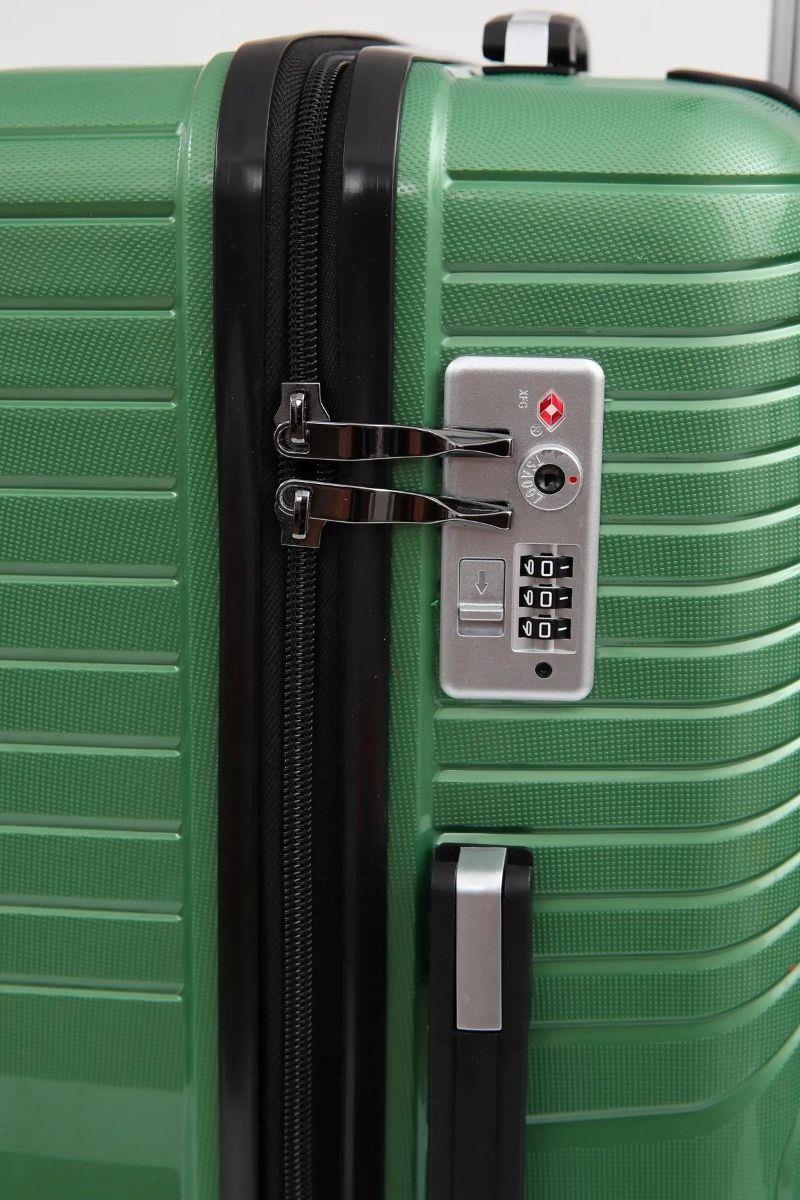 ÇÇS 5239 POLİPROPİLEN 4 LÜ VALİZ SETİ-METALİKYEŞİL — görsel 6