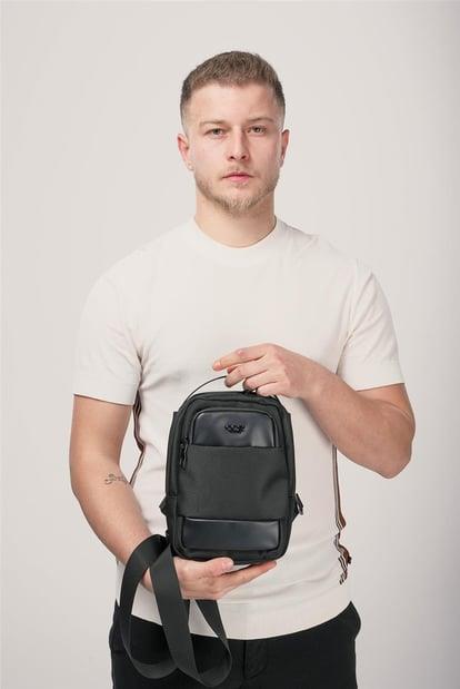 ÇÇS 31562 Tek Askılı Çapraz Çanta Siyah — görsel 2