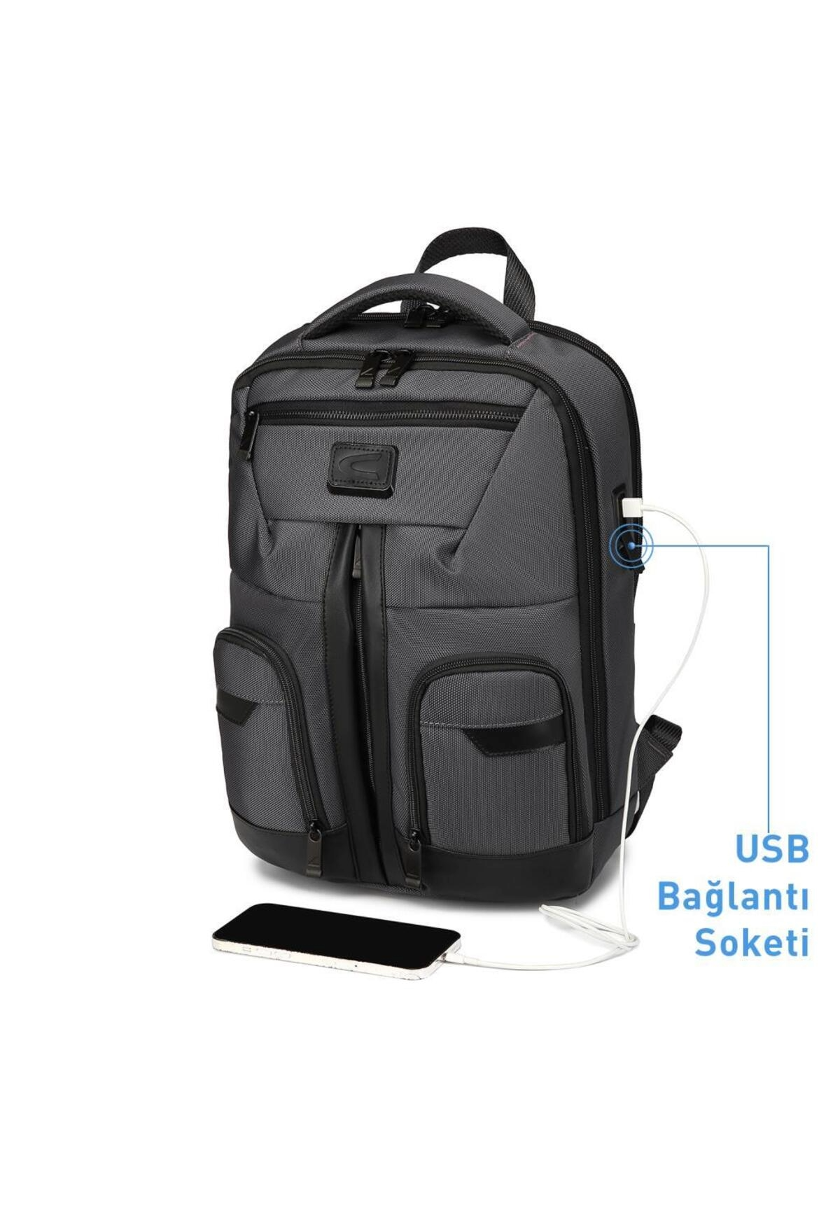 Laptop Gözlü Business Sırt Çantası Oxford Kumaş 8685 Siyah — görsel 5