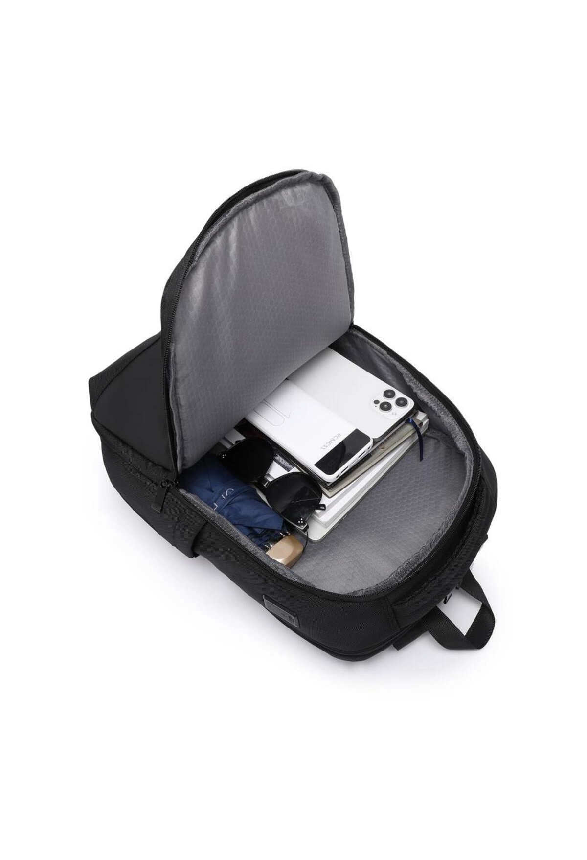 Laptop Gözlü Business Sırt Çantası Oxford Kumaş 8681 Siyah — görsel 7