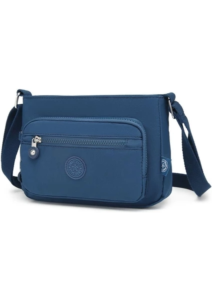 Smart Bags Krinkıl Kumaş Kadın Postacı Çantası  3270 Lacivert — görsel 2