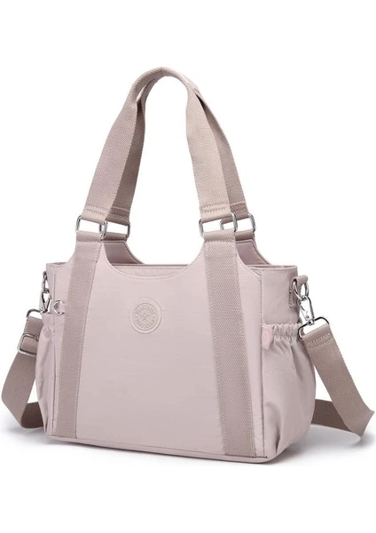Smart Bags Kadın Omuz Çantası Krinkıl Kumaş  1163 Kum — görsel 5