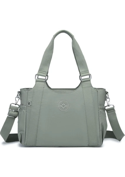 Smart Bags Kadın Omuz Çantası Krinkıl Kumaş  1163 Yeşil