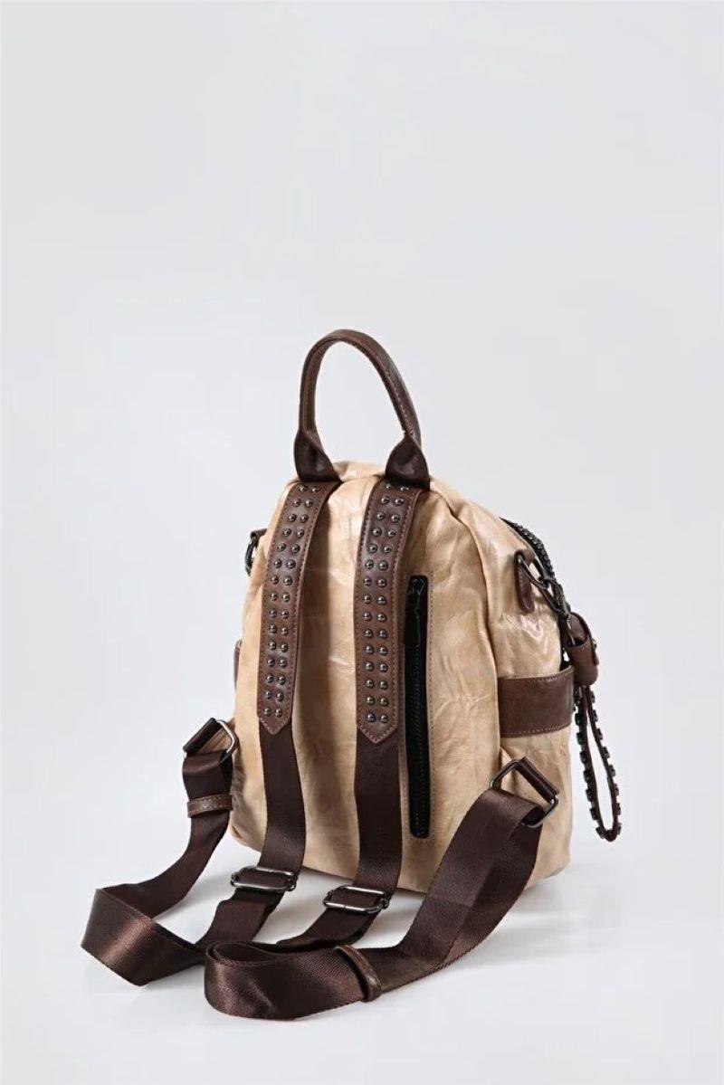 ÇÇS 17633 Kadın Omuz Ve Sırt Çantası  BEJ — görsel 3