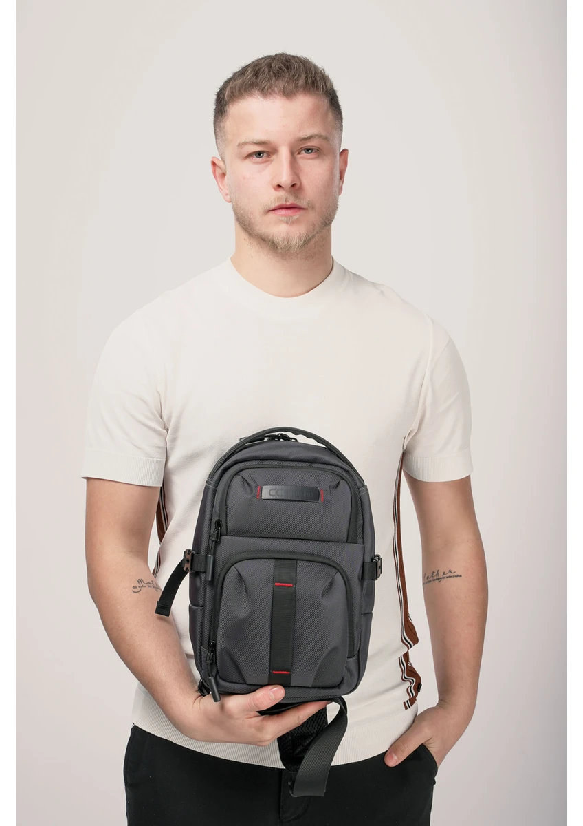 Ççs 31542 Tek Askılı Çapraz Çanta Gri — görsel 10