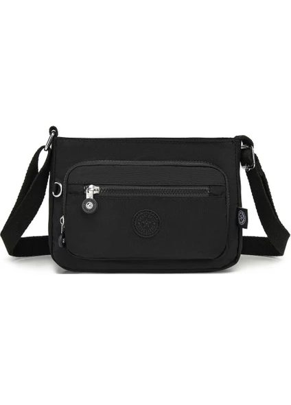 Smart Bags Krinkıl Kumaş Kadın Postacı Çantası 3270 Siyah