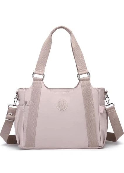 Smart Bags Kadın Omuz Çantası Krinkıl Kumaş 1163 Kum